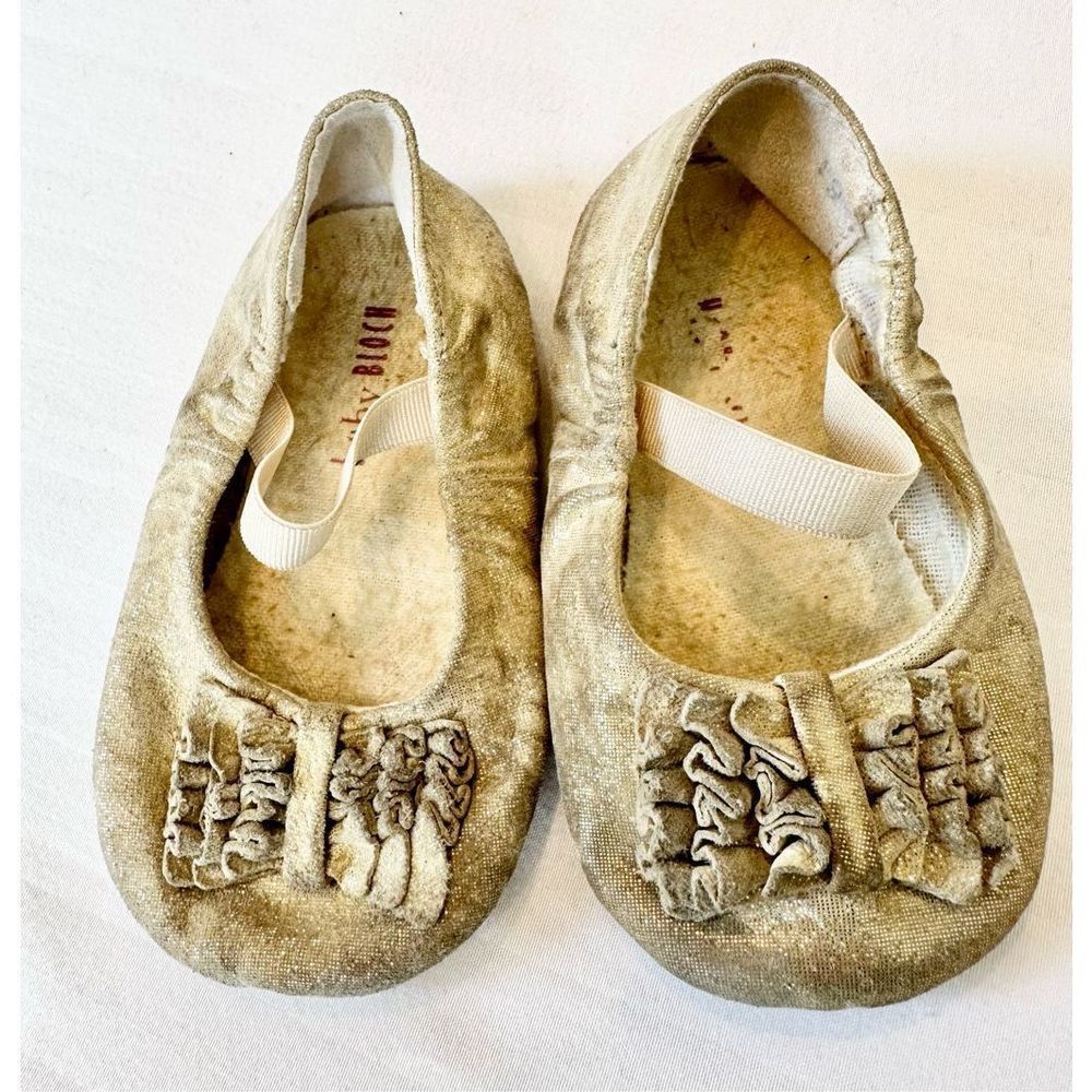 Baby Blotch Raphaela Golden Ruffle Ballet Slippers - Picture 8 of 12